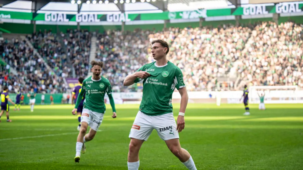 Alessandro Vogt, zuletzt am Knie verletzt, erlöste acht Minuten nach seiner Einwechslung den FC St. Gallen gegen Zürich