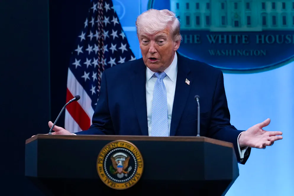 Behauptet immer wieder, es gebe keine Inflation: US-Präsident Donald Trump.