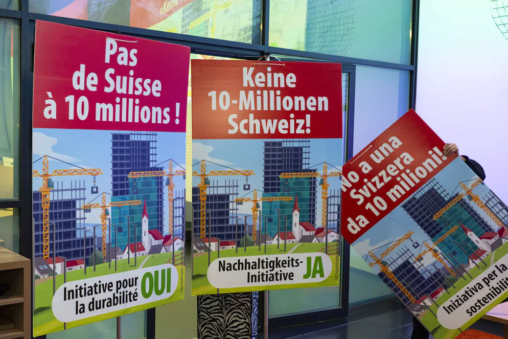 Mit diesem Plakat wirbt die SVP für ein Ja. 