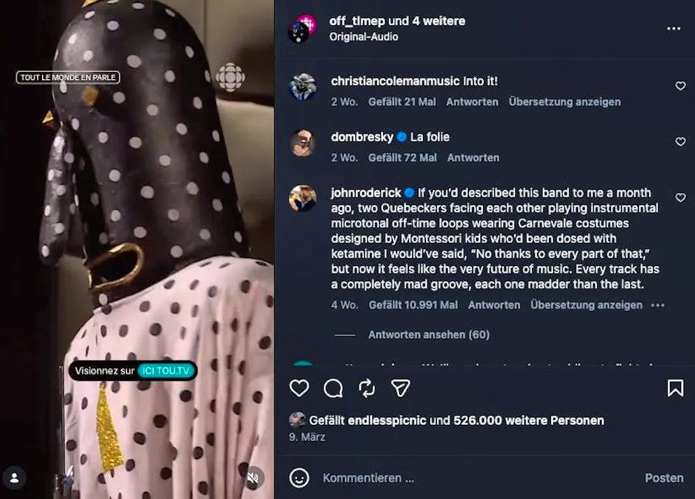 The fans are going crazy: A look at the band's social media account.