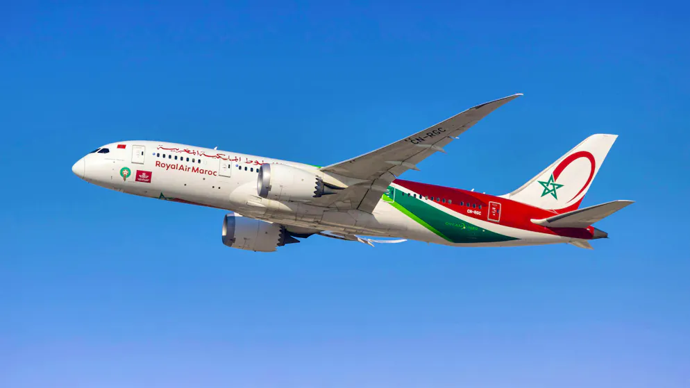 This Royal Air Maroc Boeing 787-8 is in service. Unlike the aircraft with the registration N947BA, which the Moroccan airline never took over due to assembly errors. The aircraft is now being eviscerated as a spare parts store.