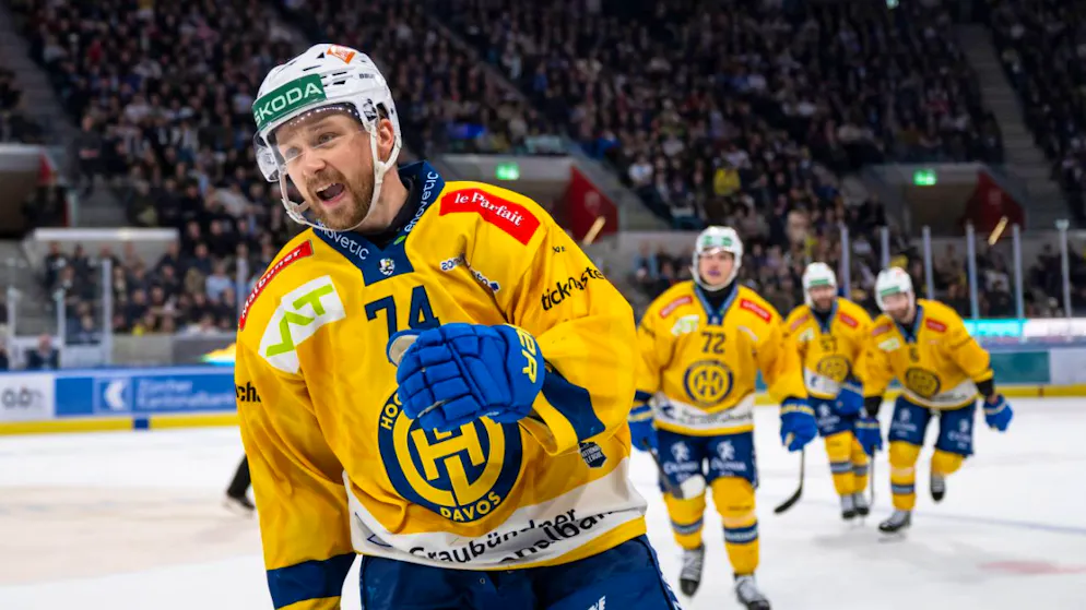 Davoser Jubel in Zürich: Rasmus Asplund und seine Teamkollegen feiern das 4:2
