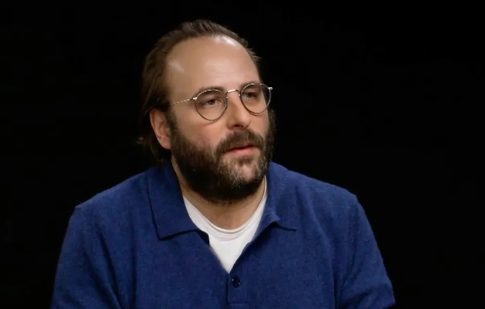 C'est quoi l'amour?. Vincent Macaigne à l'heure de l'interview pour blue News.