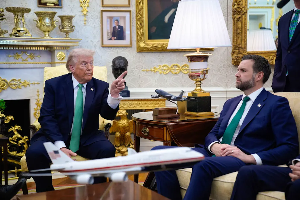 Il presidente statunitense Donald Trump e il suo vice JD Vance in una foto d'archivio.