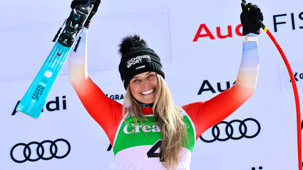 Ski alpin. Sandro Manser et Corinne Suter titrés en super-G