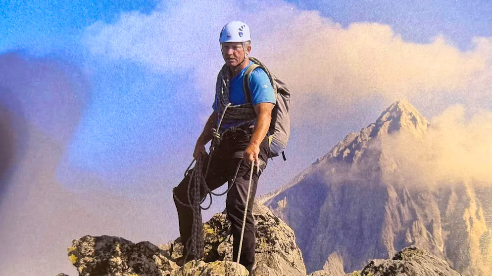 Willy Imstepf lors d'une de ses excursions en tant que guide de montagne. La montagne était sa grande passion.