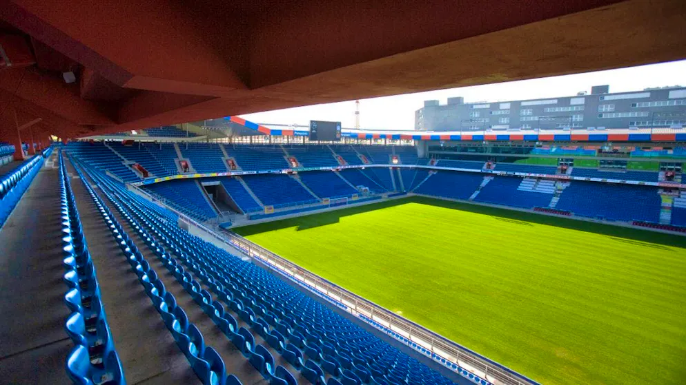 A fire broke out in the locker room at St. Jakob-Park in Basel on Friday evening