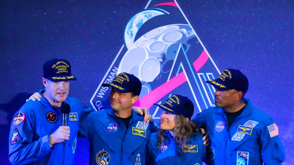 The "Artemis 2" crew appeared pensive back on Earth. (archive picture)