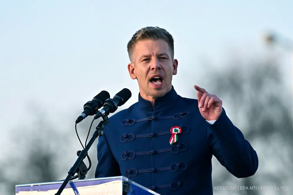 Oppositionsführer Magyar forderte Orban auf, eine eventuelle Wahlniederlage «mit Würde» zu akzeptieren. (Archiv)
