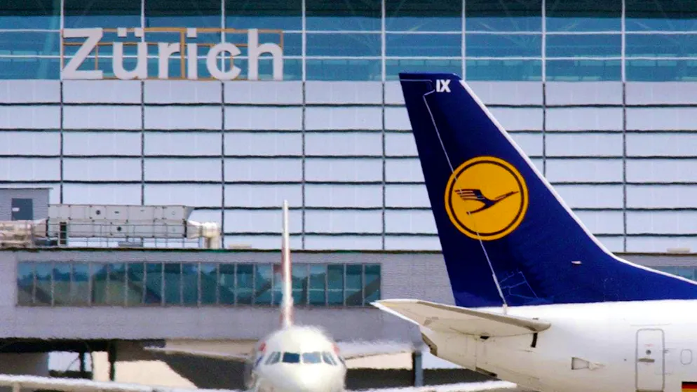 The Lufthansa strike announced for Monday and Tuesday will also lead to flight disruptions in Switzerland. (symbolic picture)