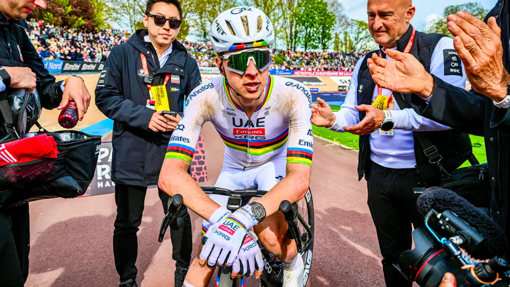 Paris-Roubaix. Tadej Pogacar battu : «Les jambes étaient comme des spaghettis»