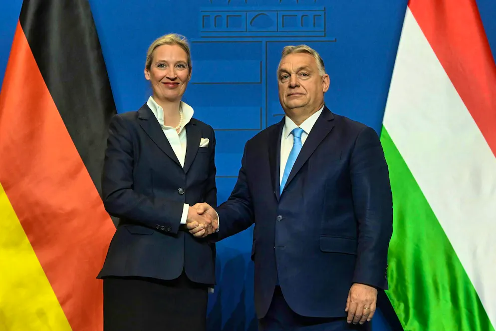 Election defeat for Orban - a shock for Europe's right?. AfD party leader Alice Weidel had a good relationship with Hungary's now voted out head of government Viktor Orban.