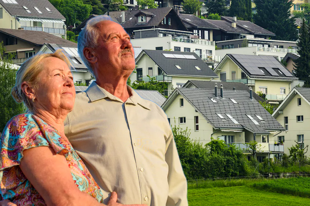 Laut einer Studie sind rund 300'000 Einfamilienhäuser in der Schweiz unterbelegt. 