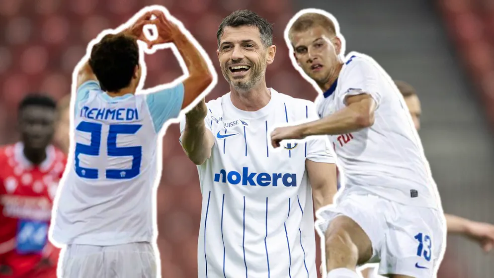 Club legends on the bang in Zurich. Dzemaili: 