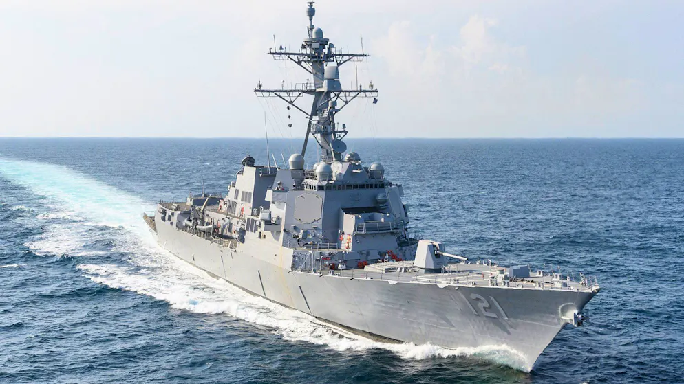 Die USS Frank E. Petersen Jr. im August 2021 im Golf von Mexiko.