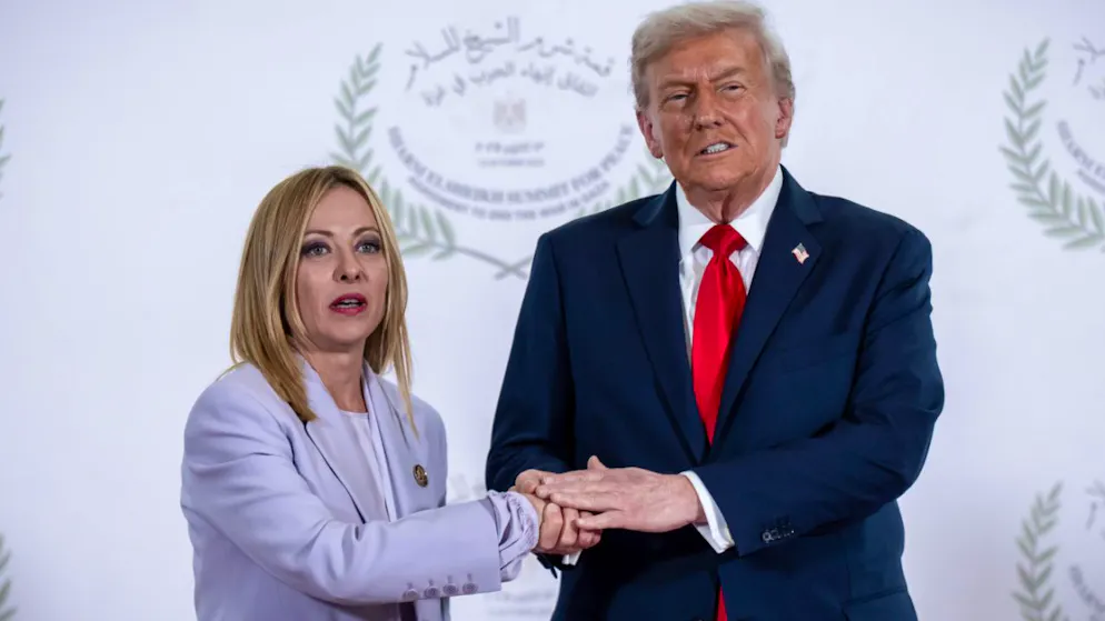 US-Präsident Donald Trump und Giorgia Meloni, Ministerpräsidentin von Italien.