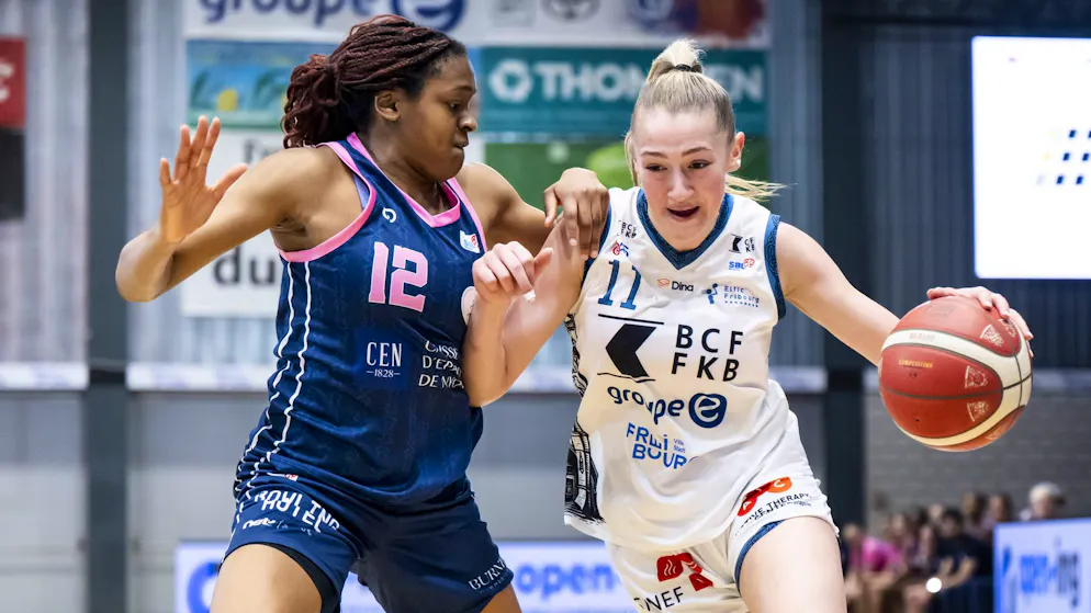 Indira Vilolo Dos Santos et les Nyonnaises se sont imposées 82-70 à Fribourg.