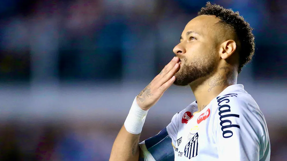 Neymar a marqué son 4e but de l'année mardi avec Santos.