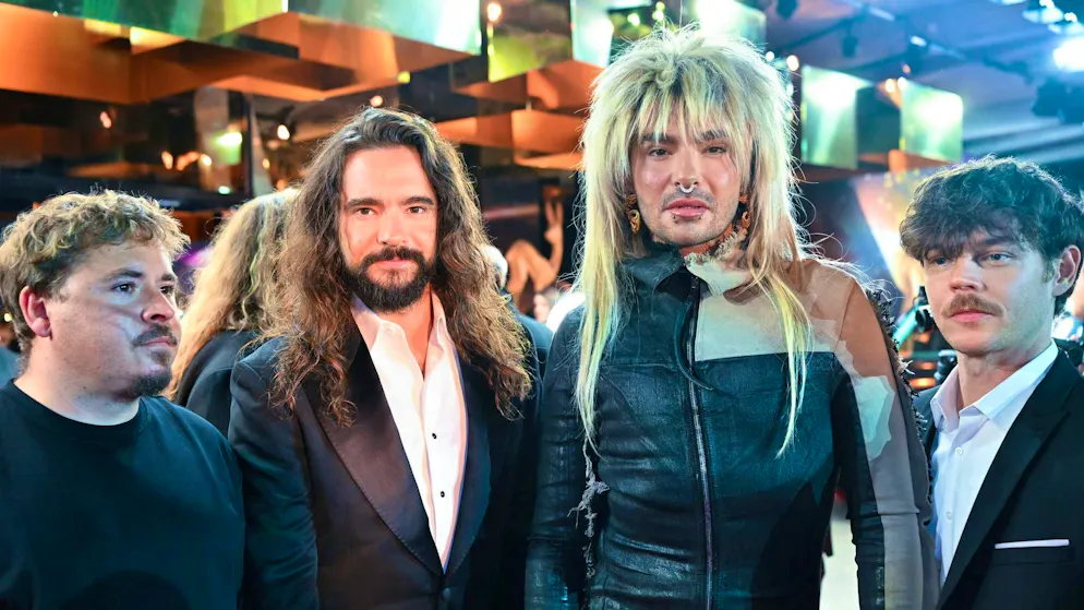 Making music together for 25 years under the name Tokio Hotel: Gustav Schäfer, Bill and Tom Kaulitz and Georg Listing.