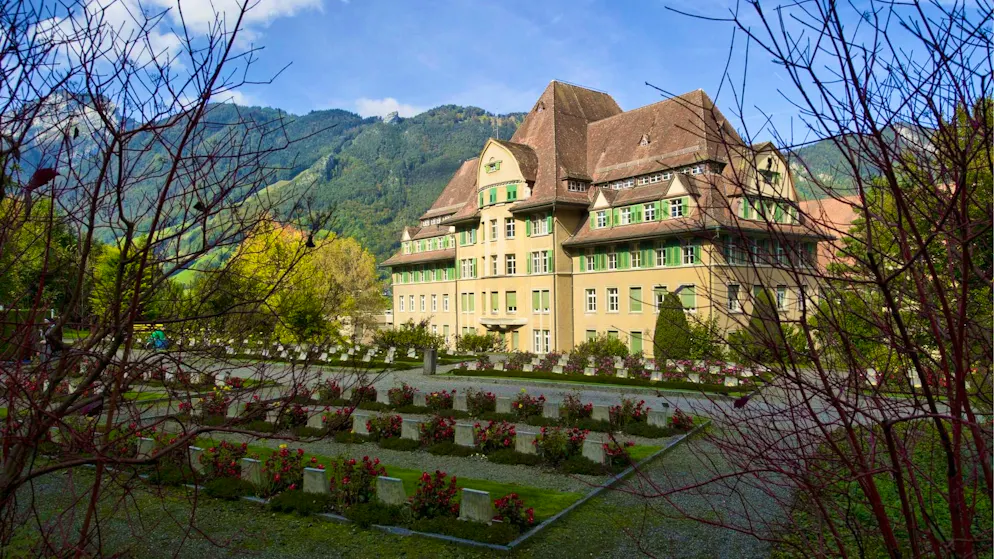Part of the Ingenbohl convent in Brunnen SZ, Schwyz.