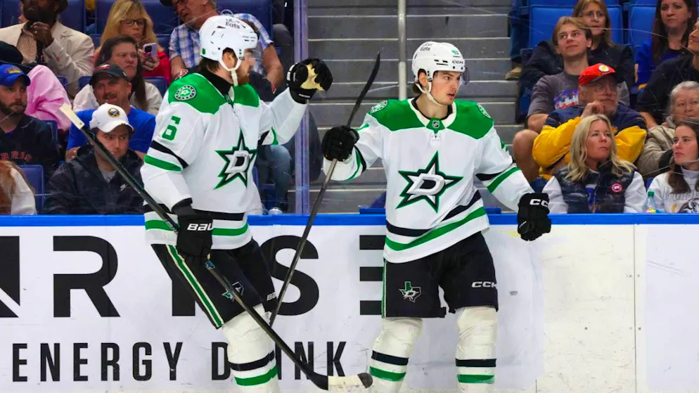 With big ambitions for the playoffs: Lian Bichsel (left) and the Dallas Stars are in form