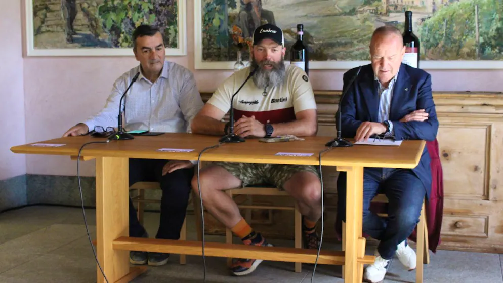 Gli organizzatori dell'evento Nova Eroica, che per la prima volta avrà luogo in Svizzera. Da sinistra Bruno Raselli, Matteo Zazzera e Gigi Negri.