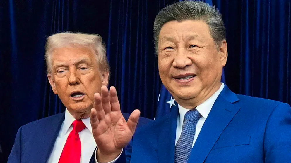 Donald Trump e Xi Jinping durante il loro ultimo incontro a fine ottobre a Busan, in Corea del Sud.