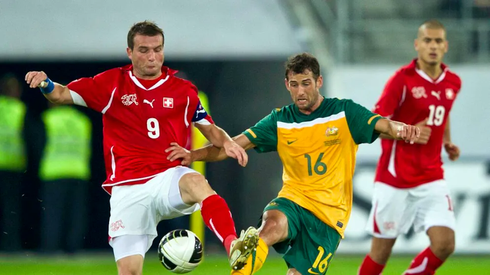Last test match. Switzerland take on Australia ahead of the World Cup