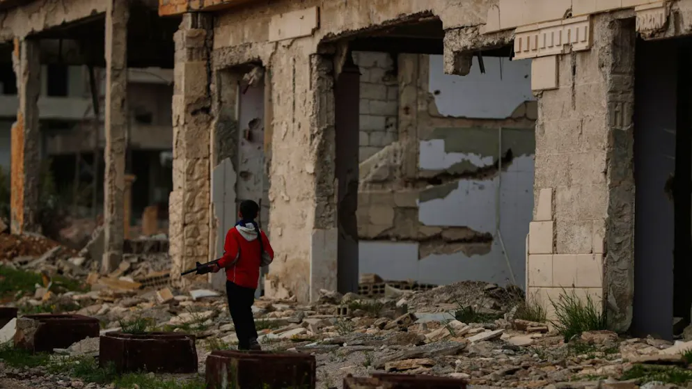 In una strada alla periferia di Damasco. (foto del 2 aprile 2026)