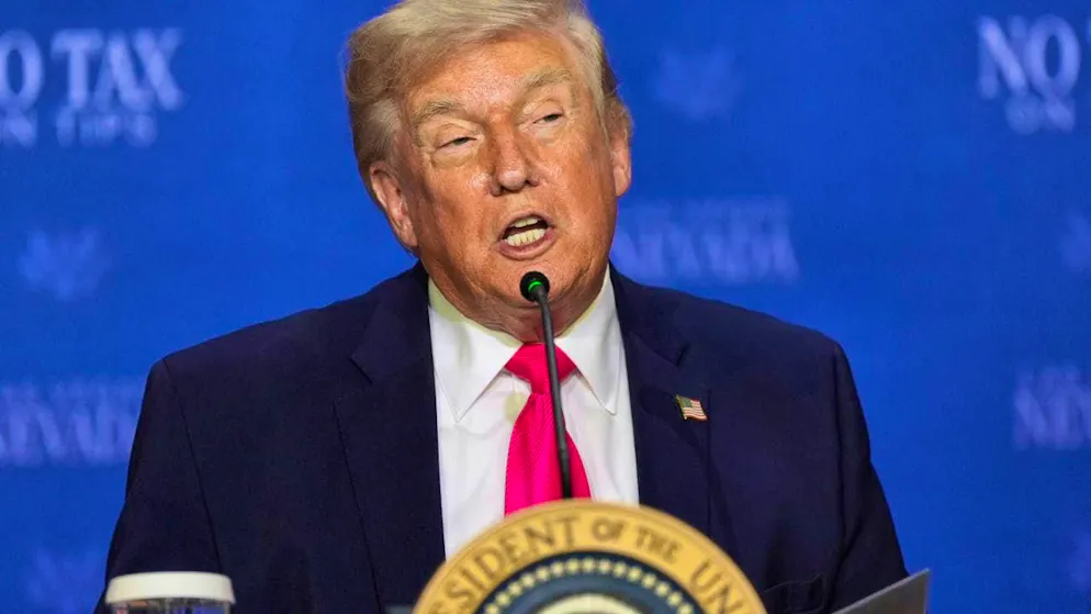 US President Donald Trump talks about the abolition of the tip tax at a round table event. Photo: Alex Brandon/AP/dpa