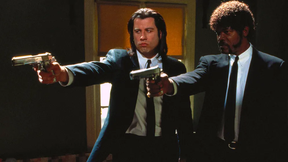 Vincent Vega alias John Travolta und Jules Winnfield alias Samuel L. Jackson in «Pulp Fiction».