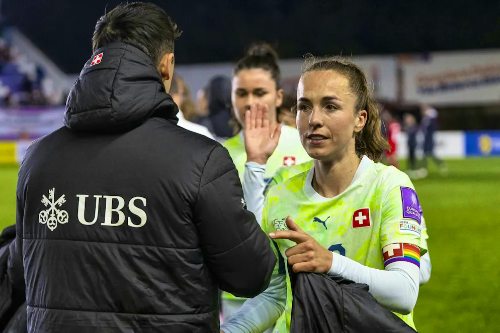 Dissatisfied despite winning a point: Nati captain Lia Wälti.