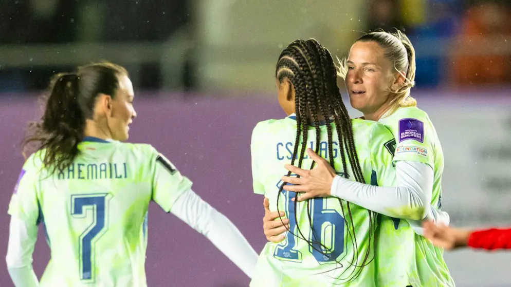 World Cup qualification. Uninspired Swiss women concede points for the first time