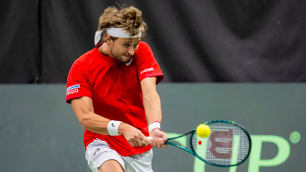 Leandro Riedi jouera dimanche la finale du Challenger de Busan.