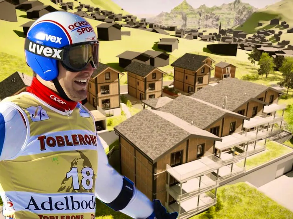 L'ex star dello sci Daniel Albrecht sta costruendo un progetto immobiliare a Fiesch.