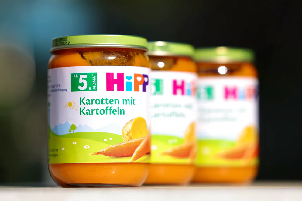 In Österreich, Tschechien und der Slowakei ist der Babykosthersteller Hipp möglicherweise Opfer eines Erpressers. 