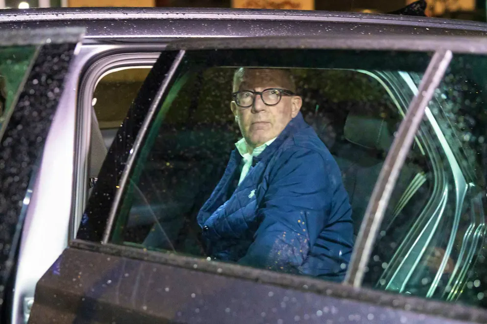Nicolas Feraud, mayor of Crans-Montana, before his questioning by the Valais public prosecutor's office on Monday, April 13.