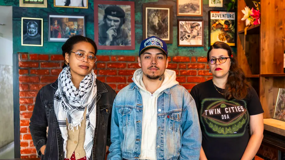 I tre militanti arrivati a Ginevra da Minneapolis.