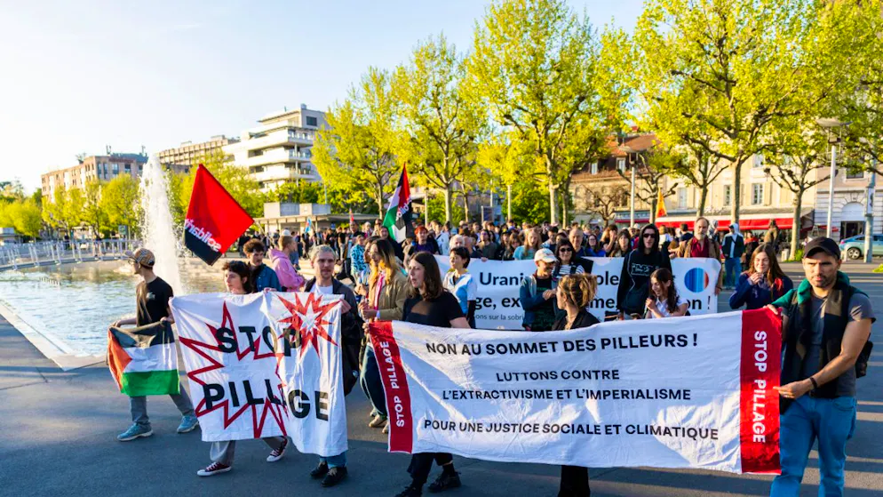 La coalition «Stop pillage» a réuni environ 150 personnes lundi soir à Lausanne.
