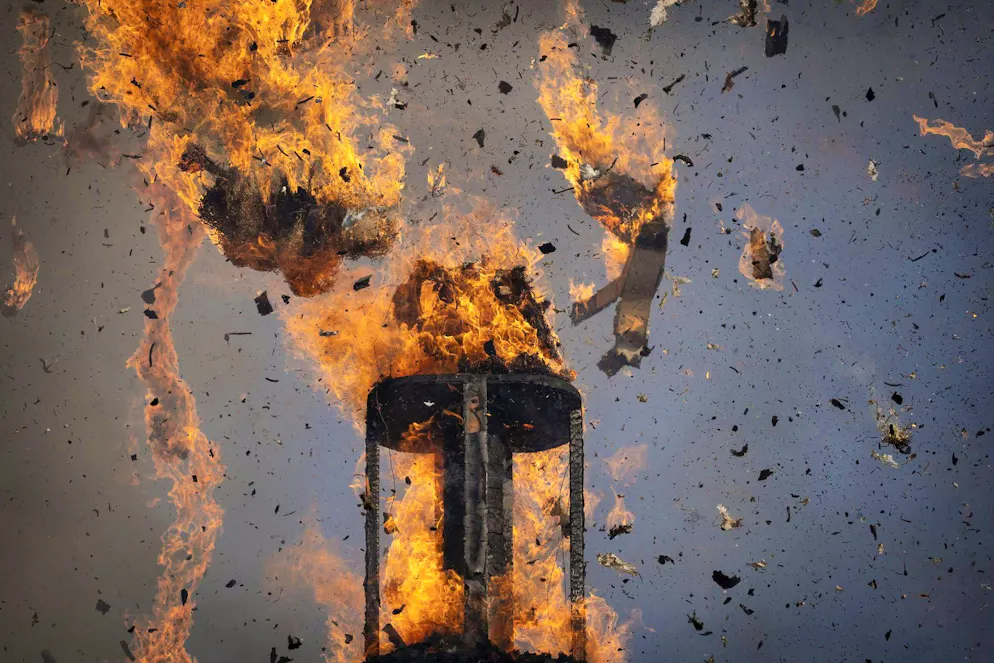 The moment when the Böögg's head exploded.