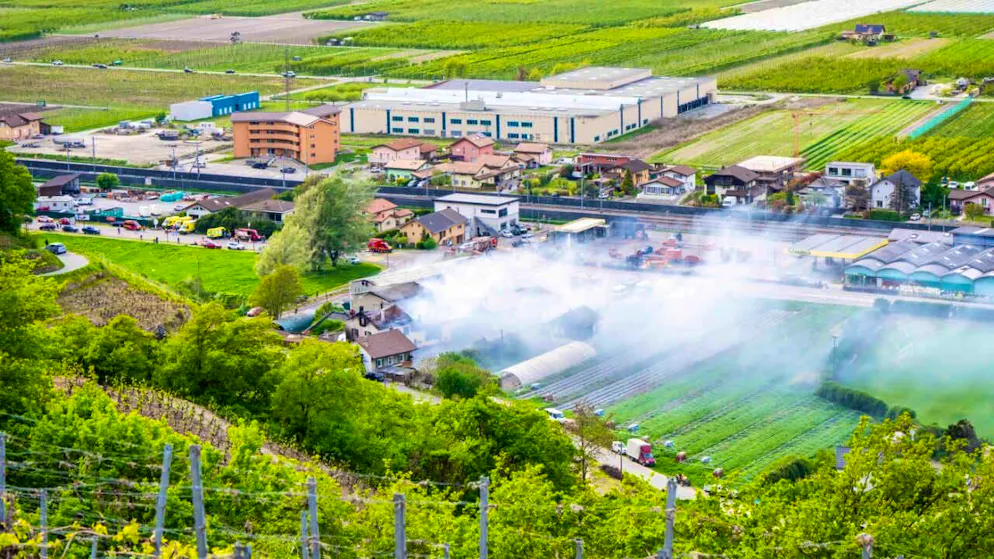 Warehouses and residential building in Saxon VS destroyed by fire - Gallery. In the municipality of Saxon in Lower Valais, warehouses and a residential building caught fire on Monday afternoon.
