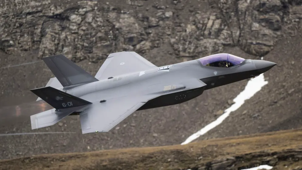 Ein italienischer F-35-Kampfjet am Axalp-Fliegerschiessen im Berner Oberland. Starten die neuen Kampfjets regelmässig in der Schweiz, braucht es zusätzliche Lärmschutzmassnahmen. 