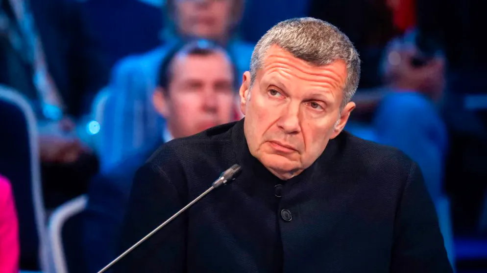 Il presentatore tv russo Vladimir Solovyov 