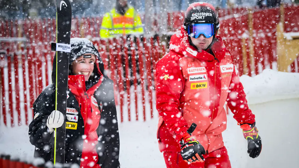 Zoé Chastan. Zoé Chastan et Beat Feuz en 2023.