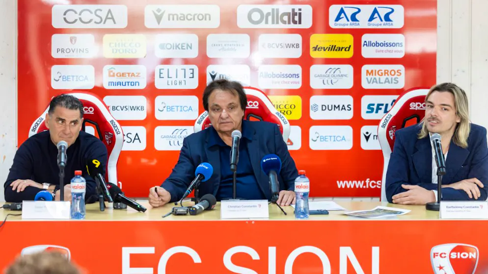 Didier Tholot, Christian und Barthelemy Constantin (v.l.n.r.) gehen gemeinsam in die nächste Saison