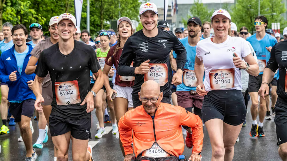 Stream. Odermatt, Ehammer, Ryf and co. at the start: The Wings for Life World Run