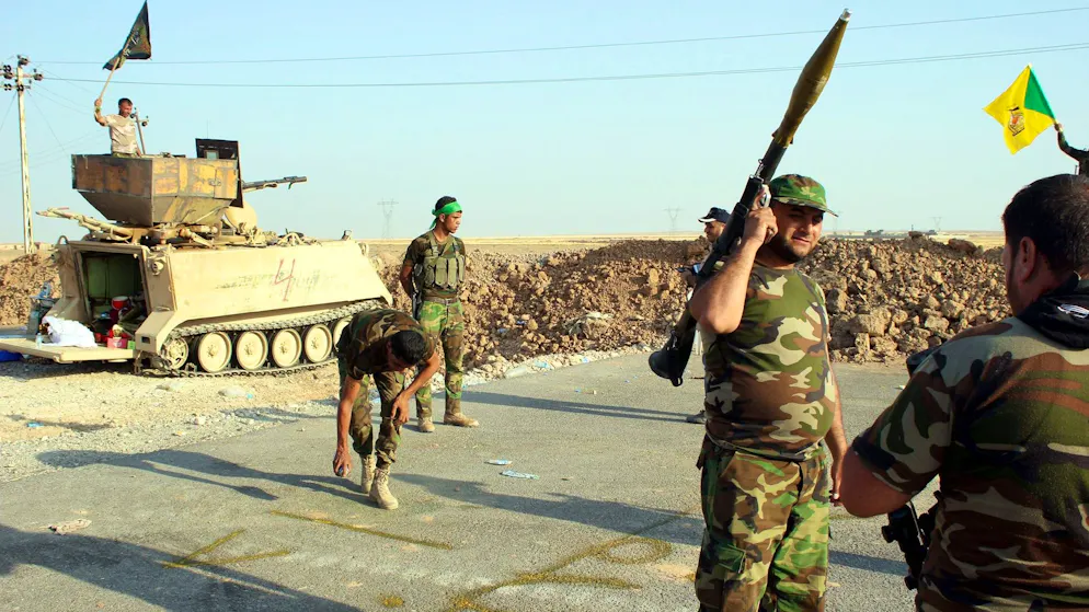Mitglieder der Kataib Hezbollah auf einer Aufnahme aus dem Jahr 2015.