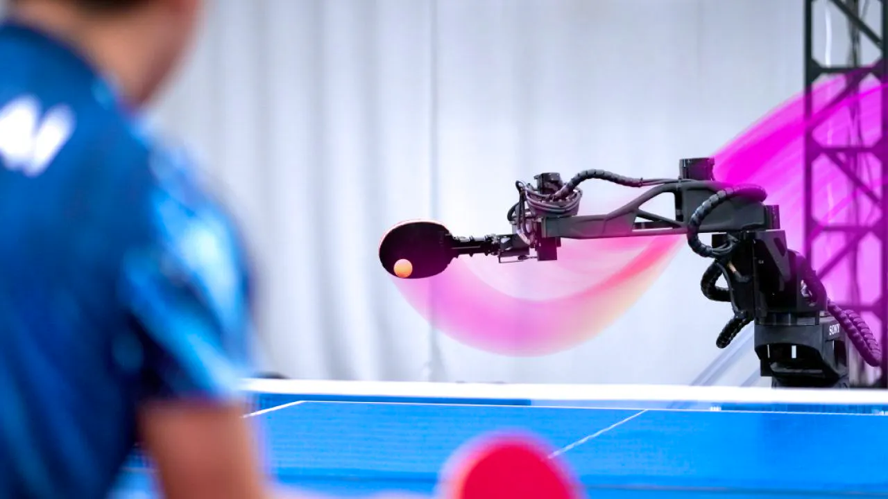Robotics. This robot plays table tennis better than many top players
