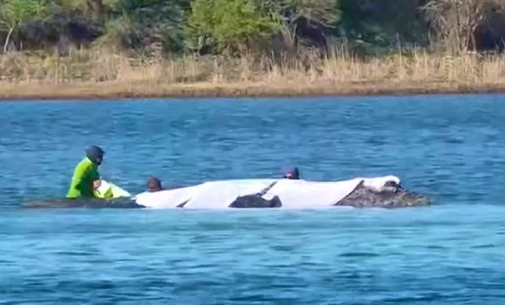 The rescue operation continues on Wednesday.