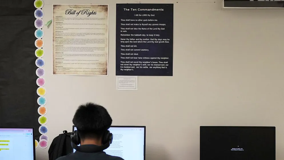 USA under Donald Trump. Ruling: Texas may impose Ten Commandments in the classroom